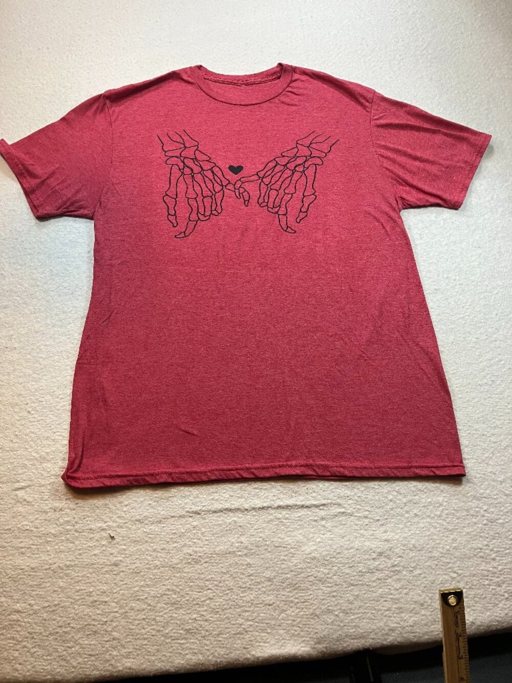 Skeleton Hands Skellie Pinky Promise‎ Love Shirt M & O Gold Size Men/Women XL